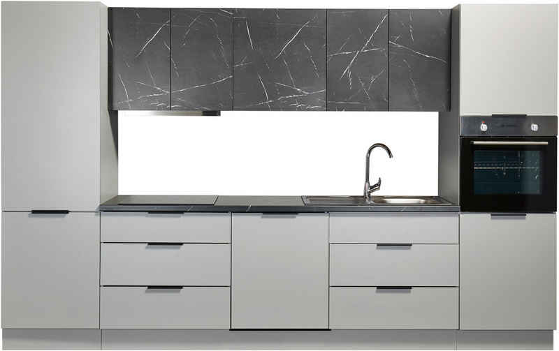 BASIC by Balculina Küchenzeile Esperanza B/H/T 340x215x60 cm, Breite 340 cm, wahlweise mit E-Geräten und Induktion – Image 1