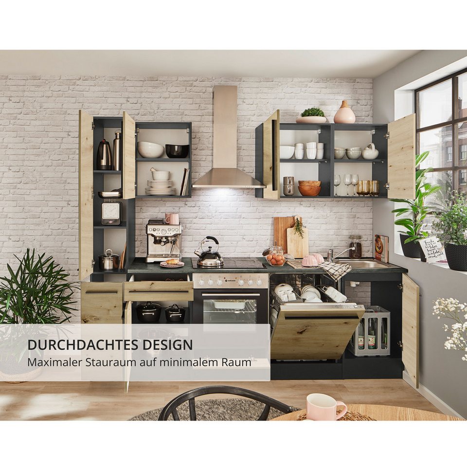 BASIC by Balculina Küchenzeile Jazz, Breite 250 cm, wahlweise mit E-Geräten – Image 5