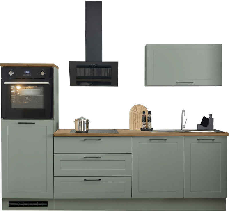 BASIC by Balculina Küchenzeile Marsi, Breite 260 cm, wahlweise mit E-Geräten, mit Soft-Close-Funktion – Image 1