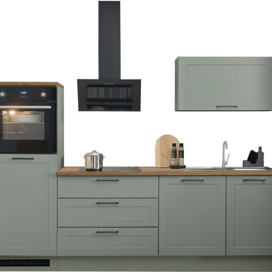 BASIC by Balculina Küchenzeile Marsi, Breite 260 cm, wahlweise mit E-Geräten, mit Soft-Close-Funktion – Image 1