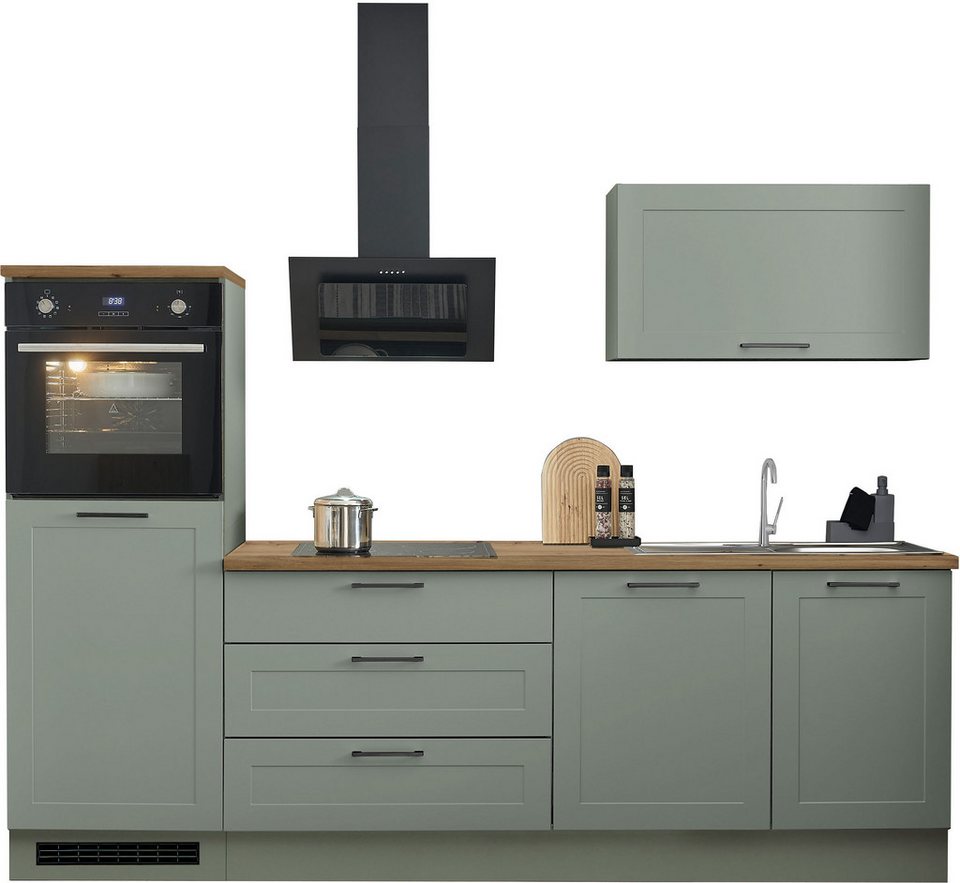 BASIC by Balculina Küchenzeile Marsi, Breite 260 cm, wahlweise mit E-Geräten, mit Soft-Close-Funktion – Image 1