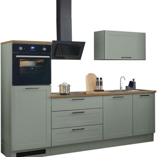 BASIC by Balculina Küchenzeile Marsi, Breite 260 cm, wahlweise mit E-Geräten, mit Soft-Close-Funktion – Image 3