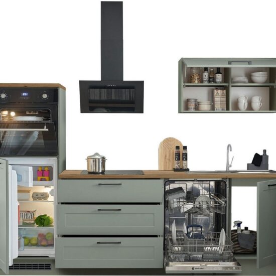 BASIC by Balculina Küchenzeile Marsi, Breite 260 cm, wahlweise mit E-Geräten, mit Soft-Close-Funktion – Image 4