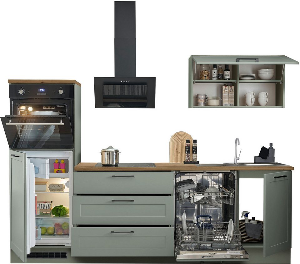BASIC by Balculina Küchenzeile Marsi, Breite 260 cm, wahlweise mit E-Geräten, mit Soft-Close-Funktion – Image 4