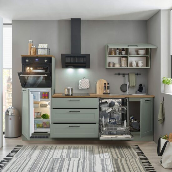 BASIC by Balculina Küchenzeile Marsi, Breite 260 cm, wahlweise mit E-Geräten, mit Soft-Close-Funktion – Image 8
