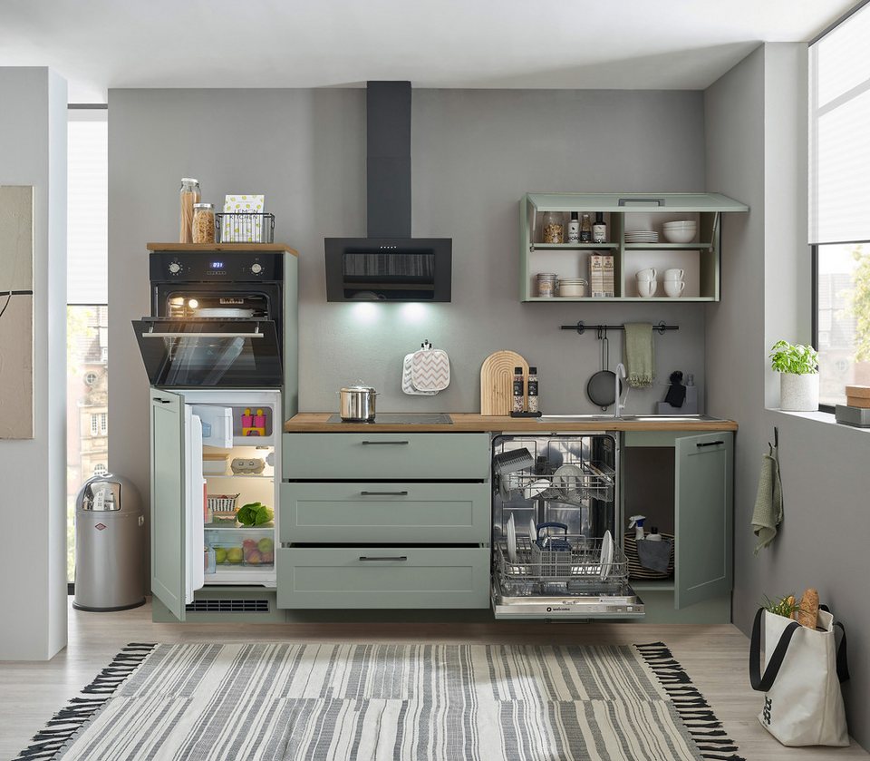 BASIC by Balculina Küchenzeile Marsi, Breite 260 cm, wahlweise mit E-Geräten, mit Soft-Close-Funktion – Image 8