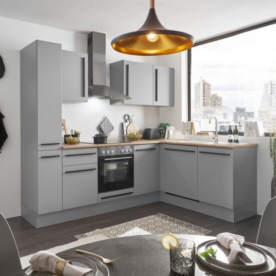 BASIC by Balculina Winkelküche Denver, Küche BxHxT 250/115 x 211 x 60, Breite 250 cm, wahlweise mit E-Geräten und Induktion – Image 2