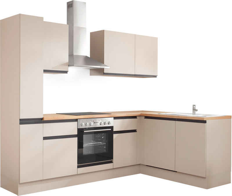 BASIC by Balculina Winkelküche Nizza B/H/T 250x211x60 cm, Breite 250 cm, wahlweise mit E-Geräten und Induktionskochfeld – Image 1