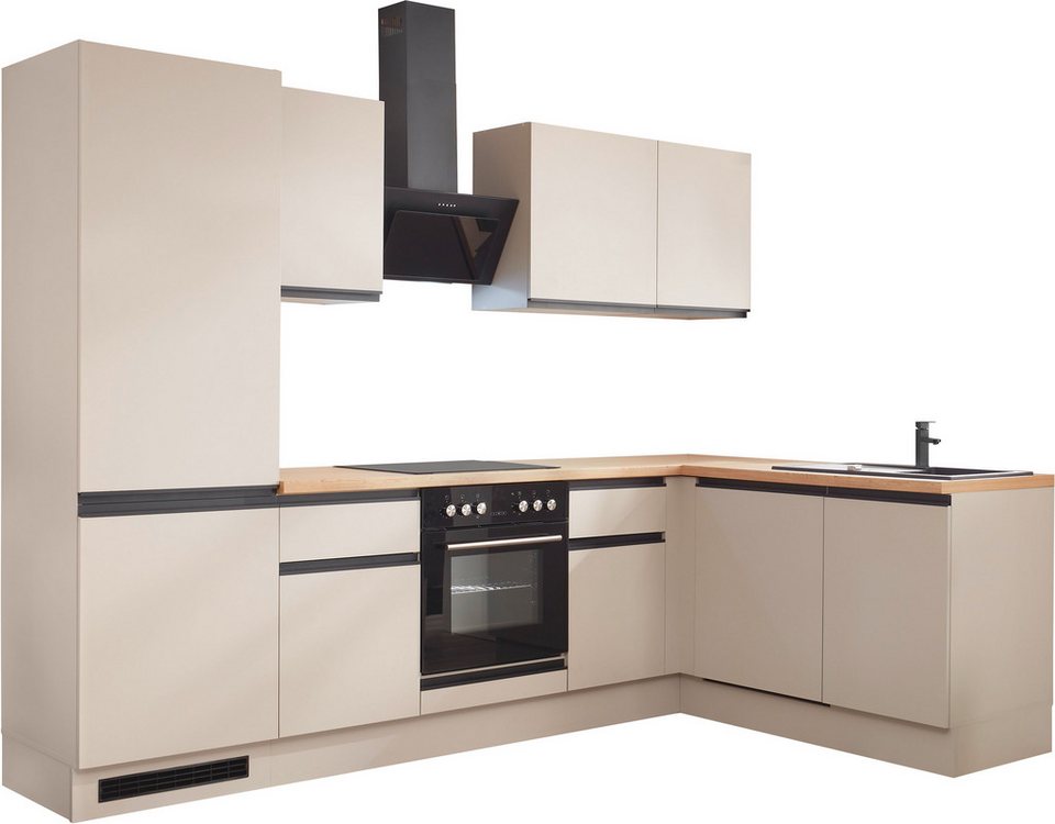 BASIC by Balculina Winkelküche Nizza B/H/T 280x211x60 cm, Breite 280 cm, wahlweise mit E-Geräten und Induktionskochfeld – Image 1