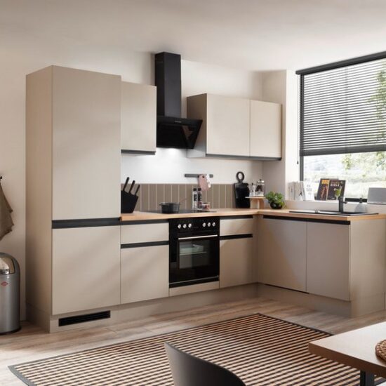 BASIC by Balculina Winkelküche Nizza B/H/T 280x211x60 cm, Breite 280 cm, wahlweise mit E-Geräten und Induktionskochfeld – Image 2