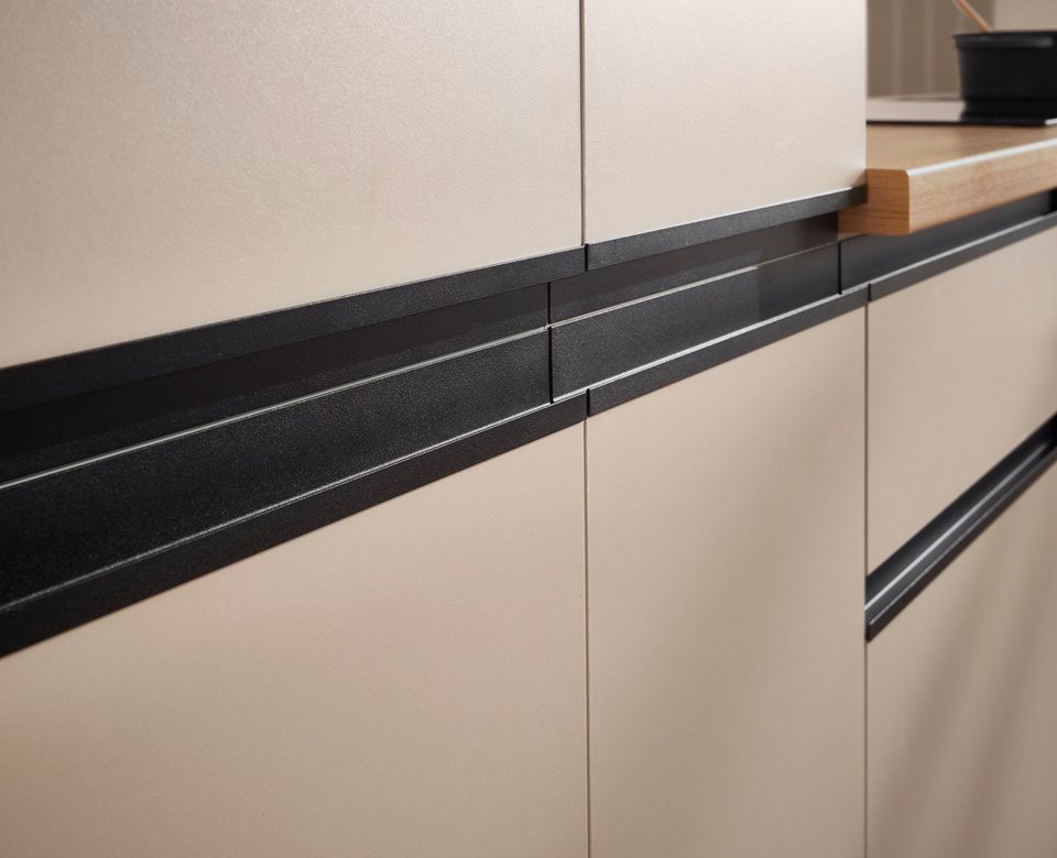 BASIC by Balculina Winkelküche Nizza B/H/T 280x211x60 cm, Breite 280 cm, wahlweise mit E-Geräten und Induktionskochfeld – Image 4
