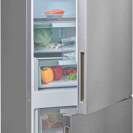 BAUKNECHT Kühl-/Gefrierkombination KGN Eco 201 C, 203,5 cm hoch, 59,5 cm breit, Kein Abtauen und ideales Frischeklima dank Dual Cool Total NoFrost – Image 1