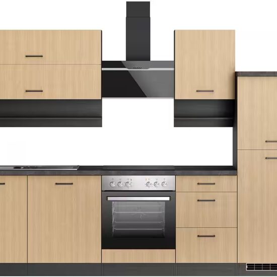 KOCHSTATION Küchenzeile KS-Frieda Breite 280 cm, wahlweise mit E-Geräten, mit 38mm starker Arbeitsplatte – Image 10