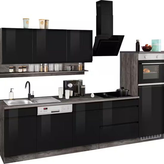 KOCHSTATION Küchenzeile KS-Virginia,neu in verbesserter Ausführung, Breite 300 cm, Soft-Close, wahlweise mit E-Geräten – Image 10