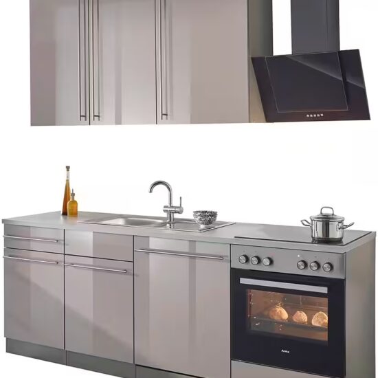 wiho Küchen Küchenzeile Chicago, mit E-Geräten, Breite 220 cm – Image 11