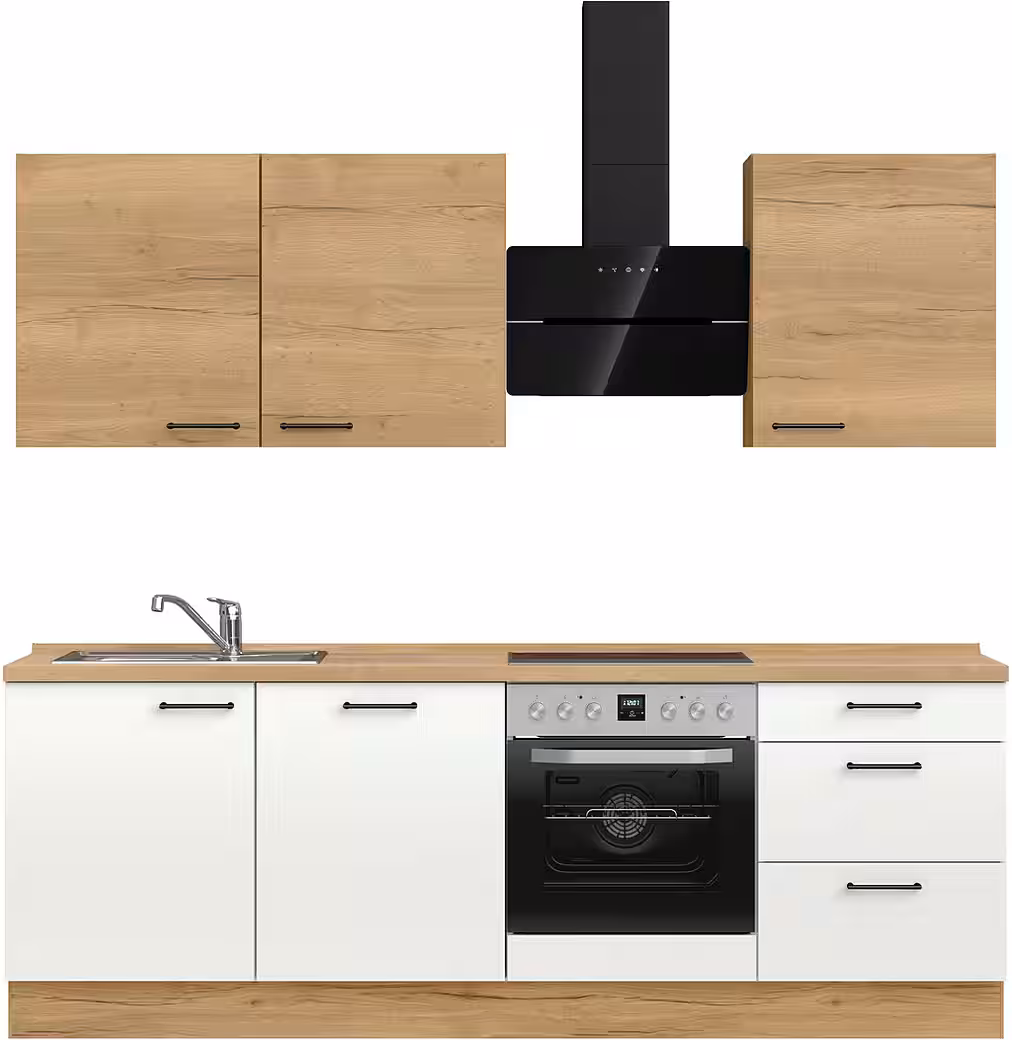 nobilia® Küchenzeile "MIAMI", NEU: individuell anpassbar mit gratis Profi-Beratung, vormontiert, Breite 240 cm, Ausrichtung wählbar, wahlw. mit E-Geräten – Image 10
