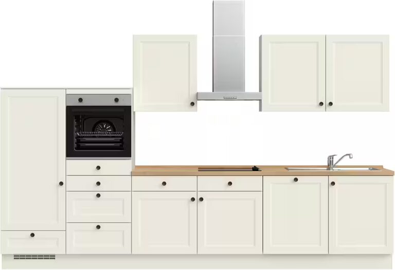 nobilia® Küchenzeile "Cascada II", NEU: individuell anpassbar mit gratis Profi-Beratung, vormontiert, Breite 360 cm, Ausrichtung wählbar, wahlw. mit E-Geräten