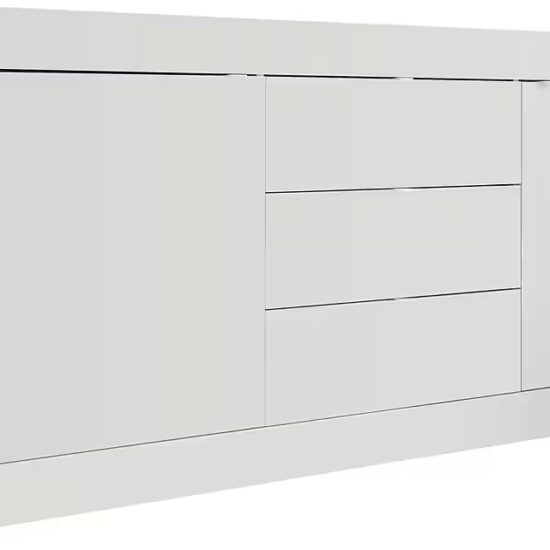 Home affaire Sideboard Basic Breite 210 cm, Kommode 2 Türen, 3 Schubkästen, Anrichte, Metallgriff, moderne Rahmenoptik, viel Stauraum, Farbauswahl – Image 4