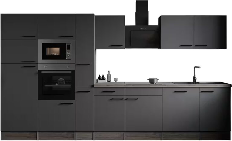RESPEKTA Küchenzeile Oliver, Breite 370 cm, 90 cm Arbeitshöhe, in exklusiver Konfiguration für OTTO