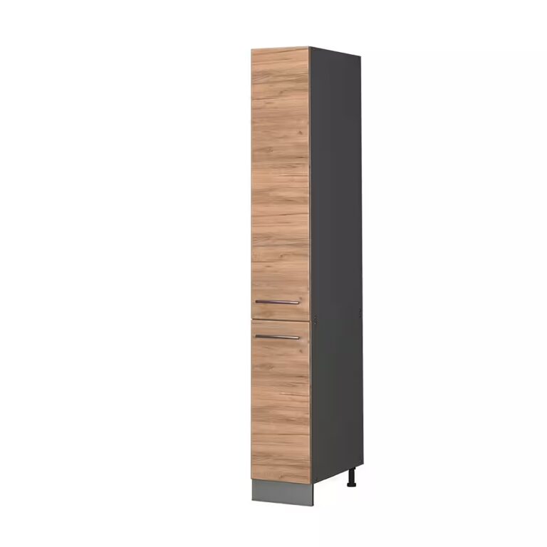 Vicco Hochschrank Fame-Line, Goldkraft Eiche/Anthrazit, 30 cm (1-St)