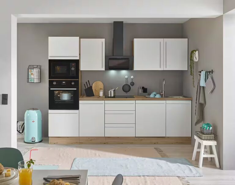 KOCHSTATION Küchenzeile Florida, Breite 280 cm, wahlweise mit E-Geräten,Softclose für Türen/Schubkästen