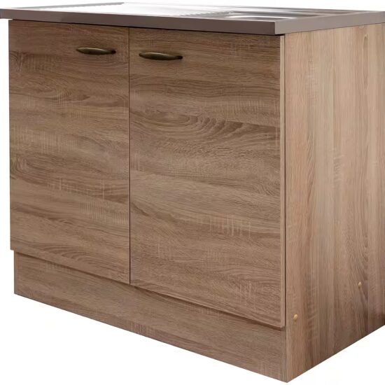 Flex-Well Spülenschrank Bergen (B x H x T) 100 x 85 x 50 cm, inkl. Einbauspüle – Image 2