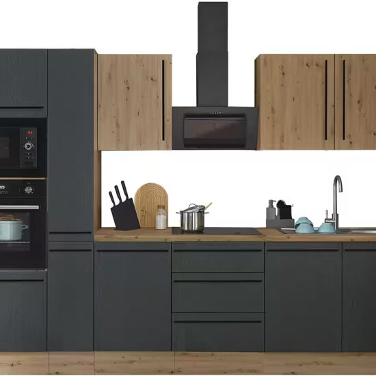KOCHSTATION Küchenzeile Florida, Breite 300 cm, wahlweise mit E-Geräten,Softclose für Türen/Schubkästen – Image 3
