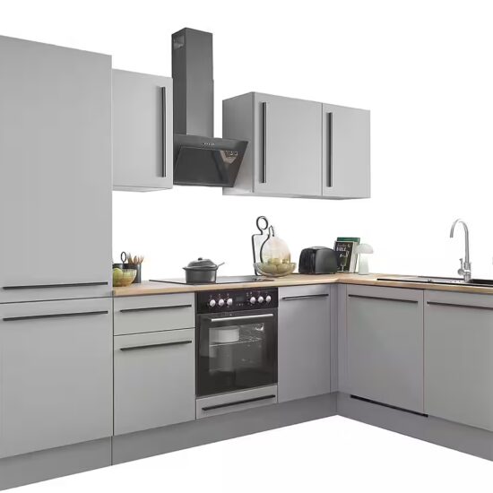 BASIC by Balculina Winkelküche Denver, Küche BxHxT 280/115 x 211 x 60, Breite 280 cm, wahlweise mit E-Geräten und Induktion – Image 2
