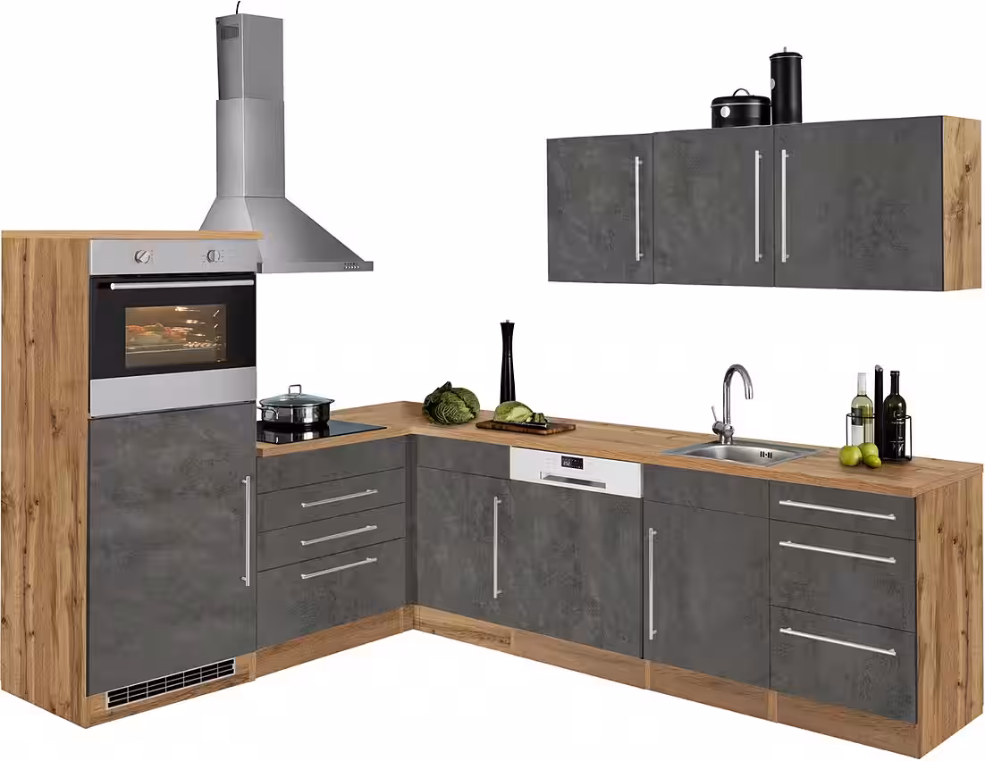 KOCHSTATION Winkelküche KS-Samos, Stellbreite 200x270 cm, wahlweise mit E-Geräten und Induktion – Image 11