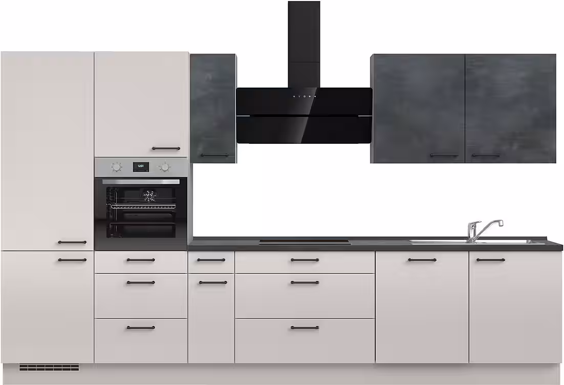 nobilia® Küchenzeile "MIAMI", NEU: individuell anpassbar mit gratis Profi-Beratung, vormontiert, Breite 360 cm, Ausrichtung wählbar, wahlw. mit E-Geräten – Image 11