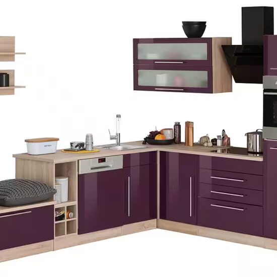 KOCHSTATION Winkelküche KS-Samos, Stellbreite 300x250 cm, wahlweise mit E-Geräten und Induktionskochfeld – Image 11