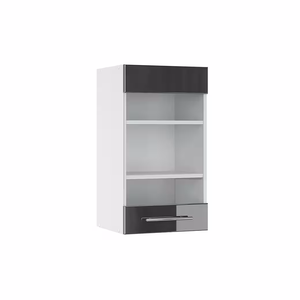 Vicco Glashängeschrank Fame-Line, Weiß Hochglanz/Weiß, 40 cm (1-St) – Image 4