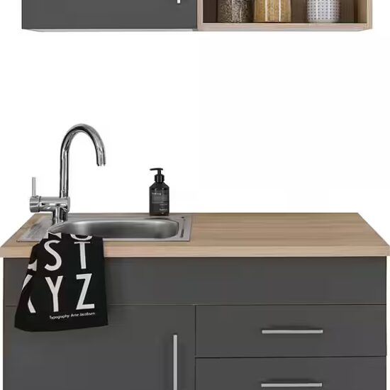 KOCHSTATION Pantryküche KS-Mali, Breite 100 cm, wahlweise mit E-Geräten – Image 11