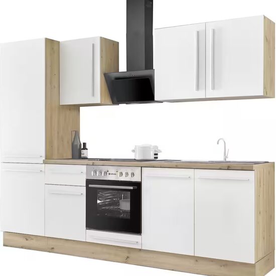 KOCHSTATION Küchenzeile KS-Florida mit 38mm starker Arbeitsplatte, Breite 270 cm, wahlweise mit E-Geräten, Soft-Close-Funktion – Image 9