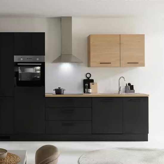 KOCHSTATION Küchenzeile KS-Malfi, Breite 320cm, wahlweise mit E-Geräten, Arbeitsplatte 38mm Stärke – Image 9