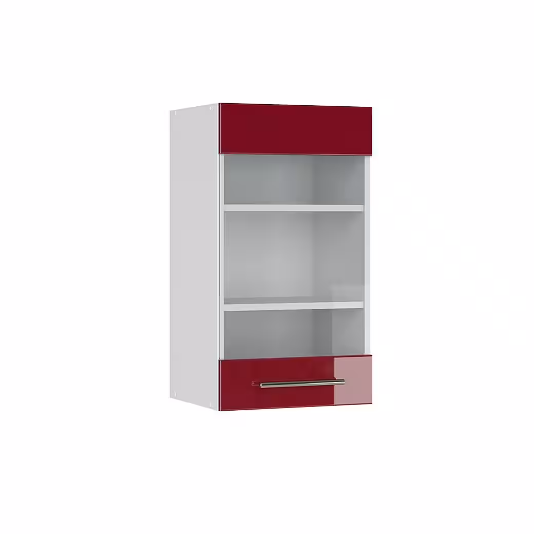 Vicco Glashängeschrank Fame-Line, Weiß Hochglanz/Weiß, 40 cm (1-St) – Image 5