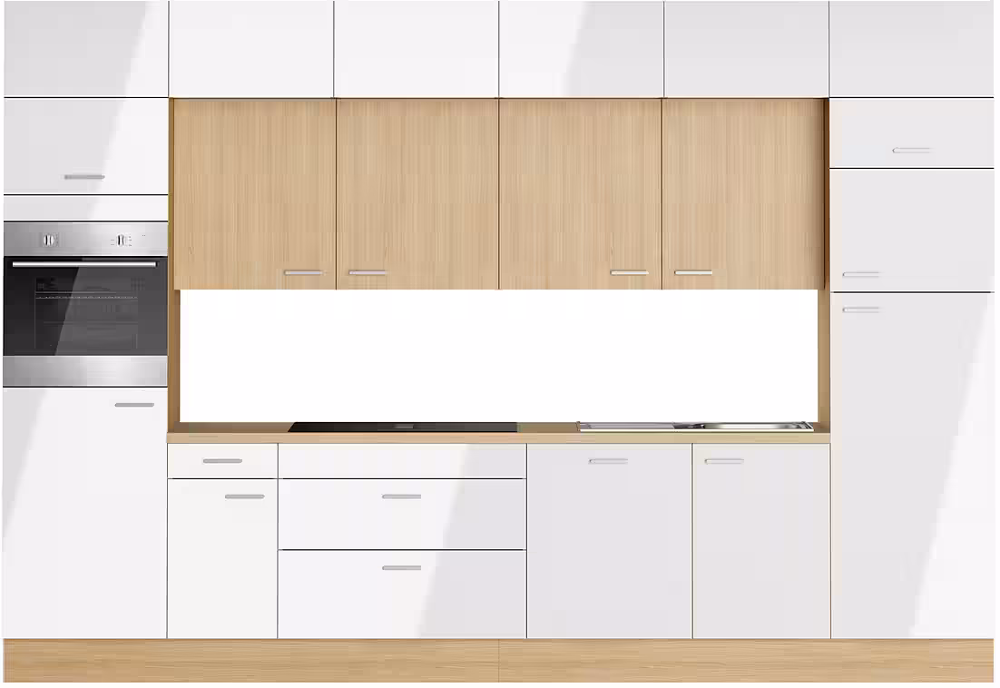 KOCHSTATION Küchenzeile KS-Lucy wahlweise mit Induktionskochfeld mit integriertem Dunstabzug, Breite 360 cm, Soft-Close, inkl. Zubehör, wahlweise mit E-Geräten – Image 3