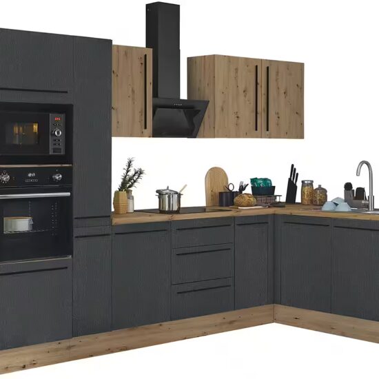 KOCHSTATION Winkelküche Florida, Stellbreite 300x165 cm, wahlweise mit E-Geräten, mit Softclose für Türen und Schubkästen – Image 9