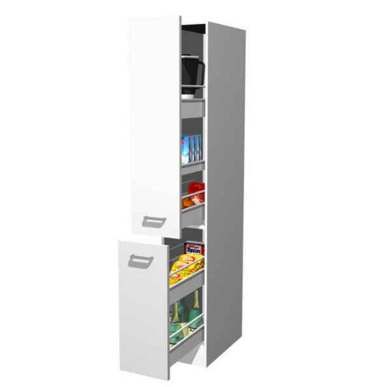 Flex-Well Apothekerschrank Apothekerschrank Küche - 30 cm breit - Weiß – Witus – Image 1
