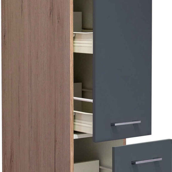 Flex-Well Apothekerschrank Morena (B x H x T) 30 x 200 x 57 cm, mit 5 Ablagen – Image 1