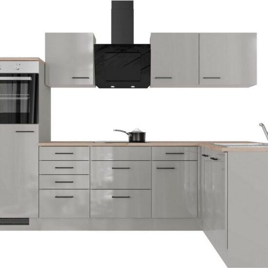 Flex-Well Küche Lund, wahlweise mit E-Geräten, Stellbreite 280x170 cm – Image 1