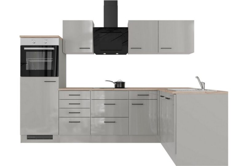 Flex-Well Küche Lund, wahlweise mit E-Geräten, Stellbreite 280x170 cm