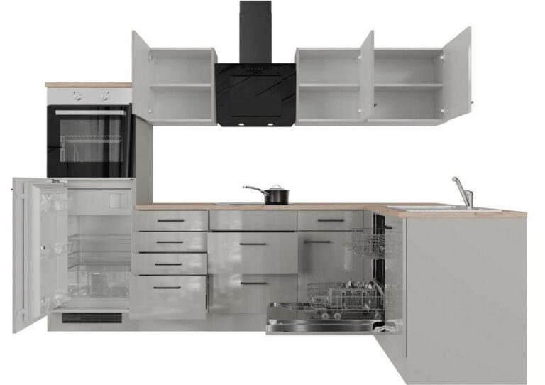 Flex-Well Küche Lund, wahlweise mit E-Geräten, Stellbreite 280x170 cm