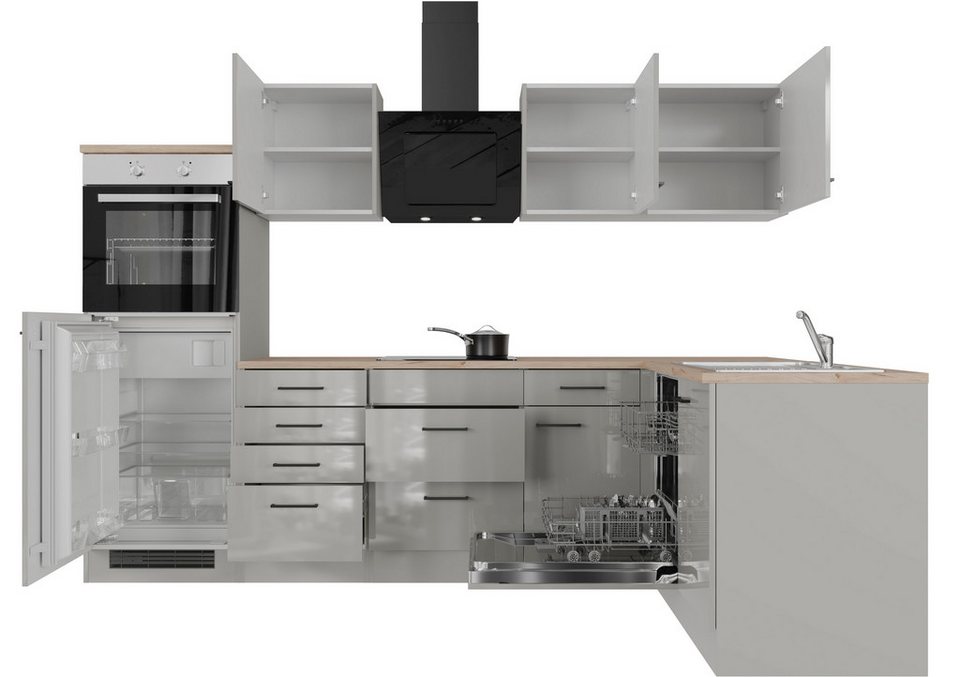 Flex-Well Küche Lund, wahlweise mit E-Geräten, Stellbreite 280x170 cm – Image 4