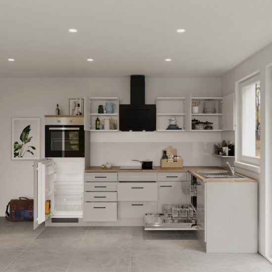 Flex-Well Küche Lund, wahlweise mit E-Geräten, Stellbreite 280x170 cm – Image 5