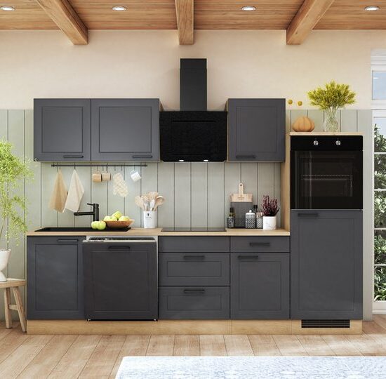 Flex-Well Küche Verona, wahlweise mit E-Geräten und Spüle in edelstahl oder schwarz – Image 2