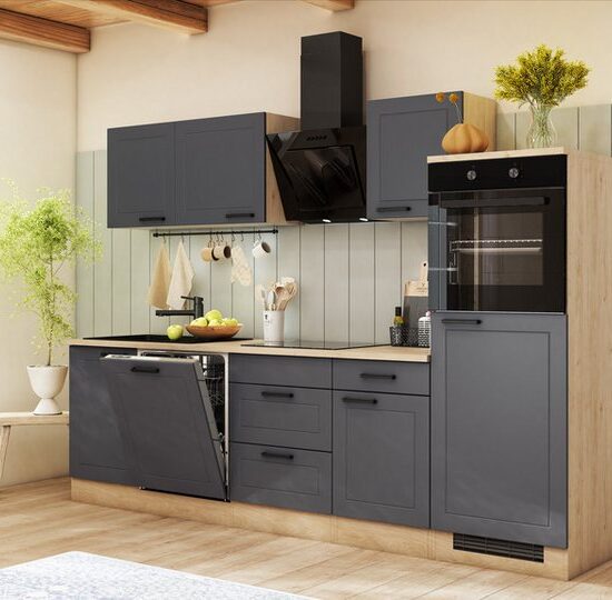 Flex-Well Küche Verona, wahlweise mit E-Geräten und Spüle in edelstahl oder schwarz – Image 8