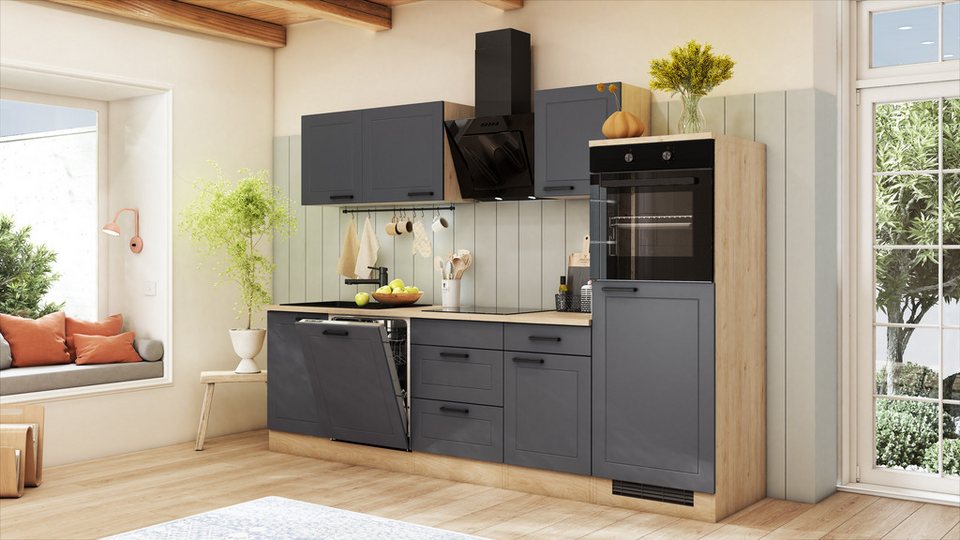 Flex-Well Küche Verona, wahlweise mit E-Geräten und Spüle in edelstahl oder schwarz – Image 8