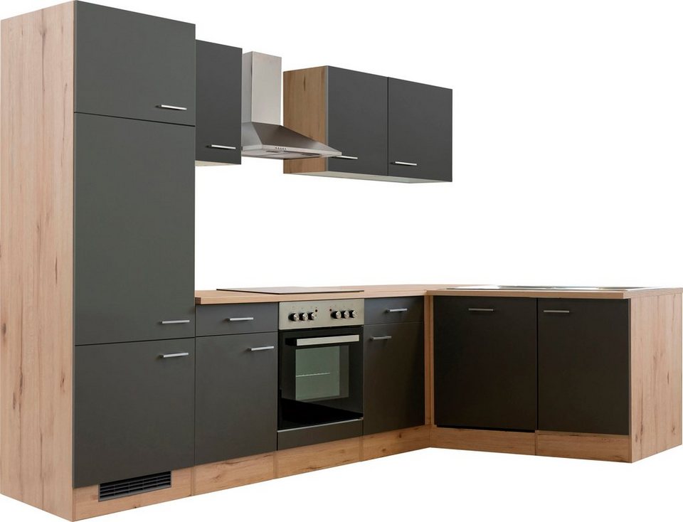 Flex-Well Küchenzeile Morena, mit E-Geräten, Gesamtbreite 280 x 170 cm – Image 1