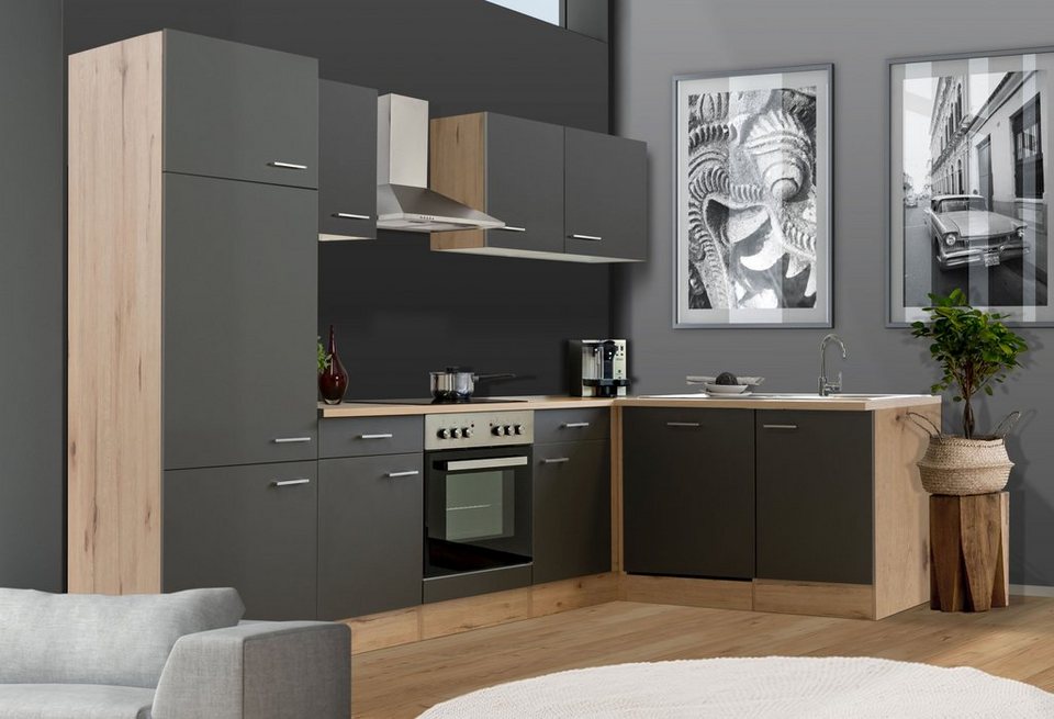 Flex-Well Küchenzeile Morena, mit E-Geräten, Gesamtbreite 280 x 170 cm – Image 2
